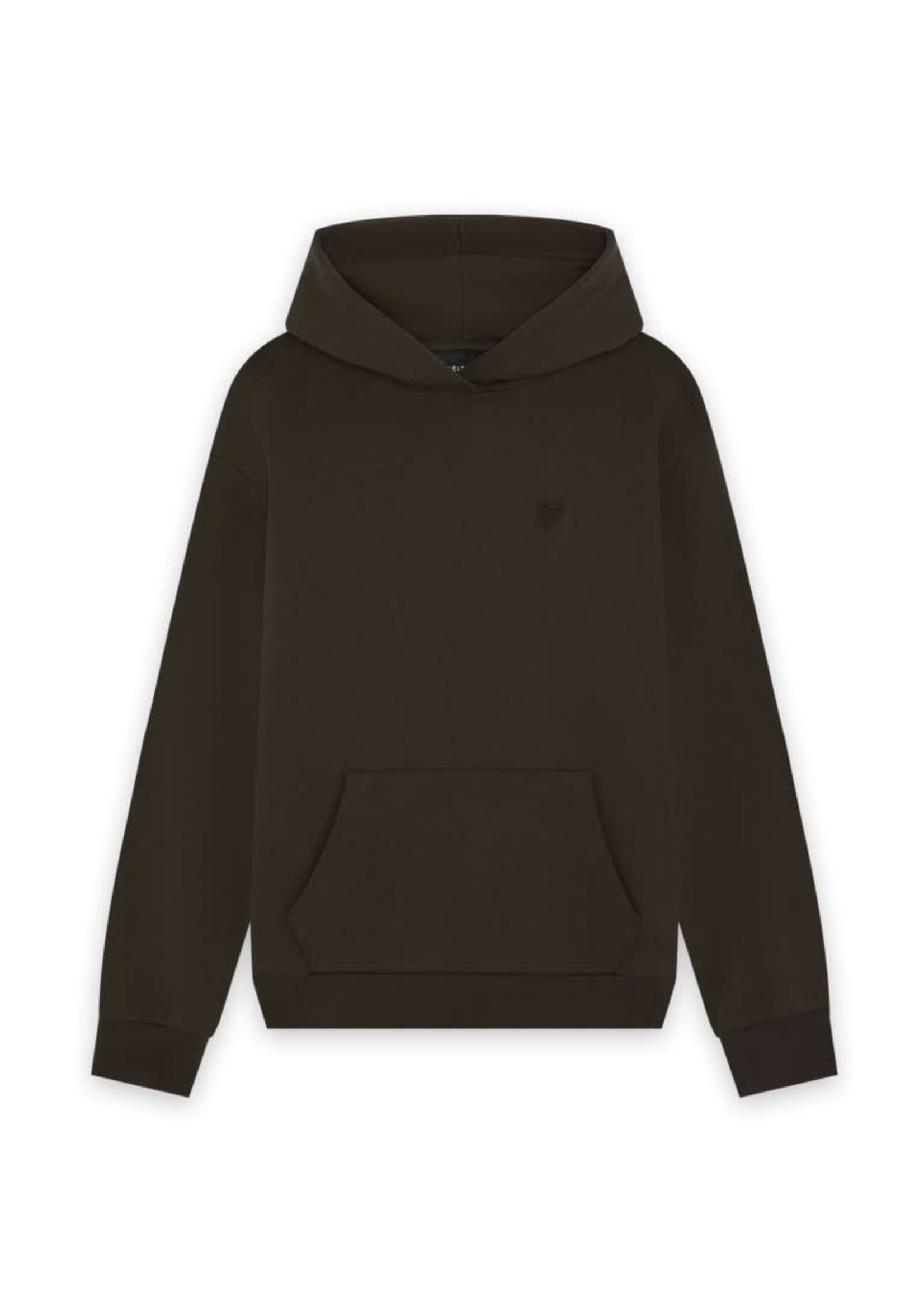 Lyle&Scott Lyle&Scott Heavy Weight Drop Shoulder Hoodie Ebony - MLB2313V