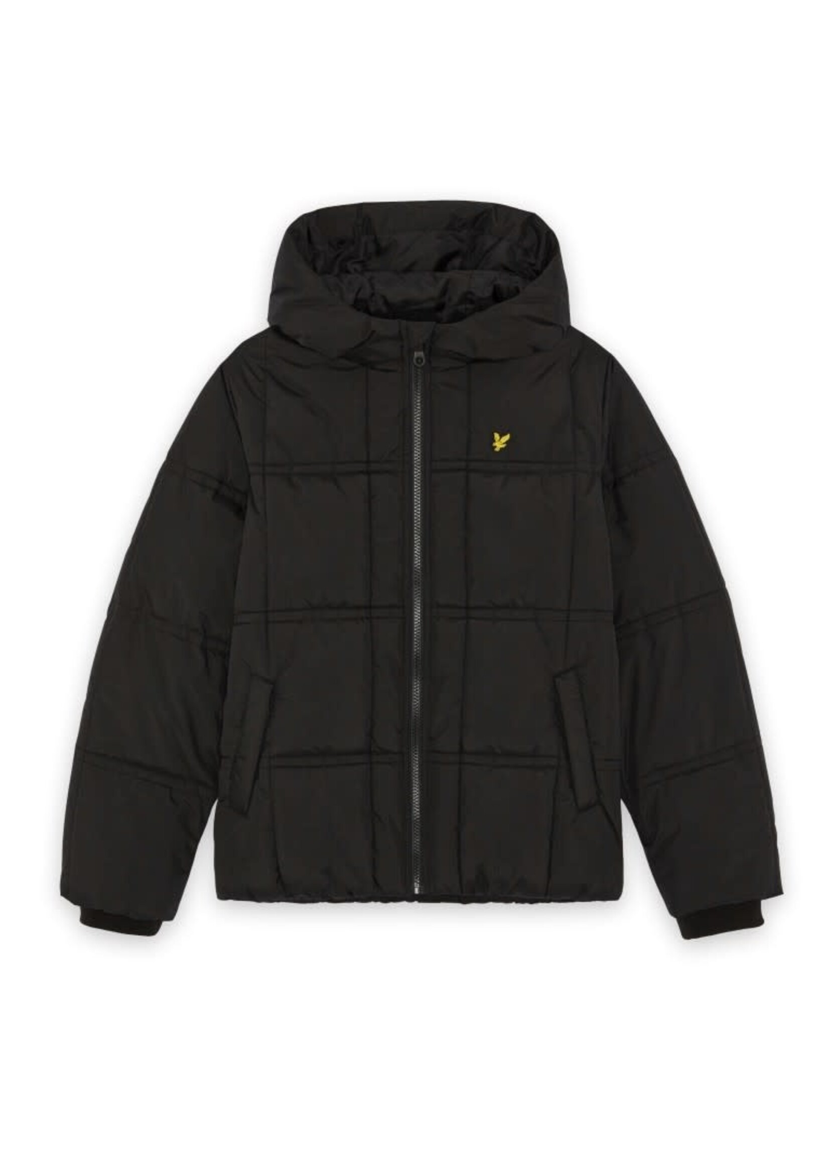 Lyle&Scott Lyle&Scott Tonal Eagle Padded Coat Jet Black - JKB2503V