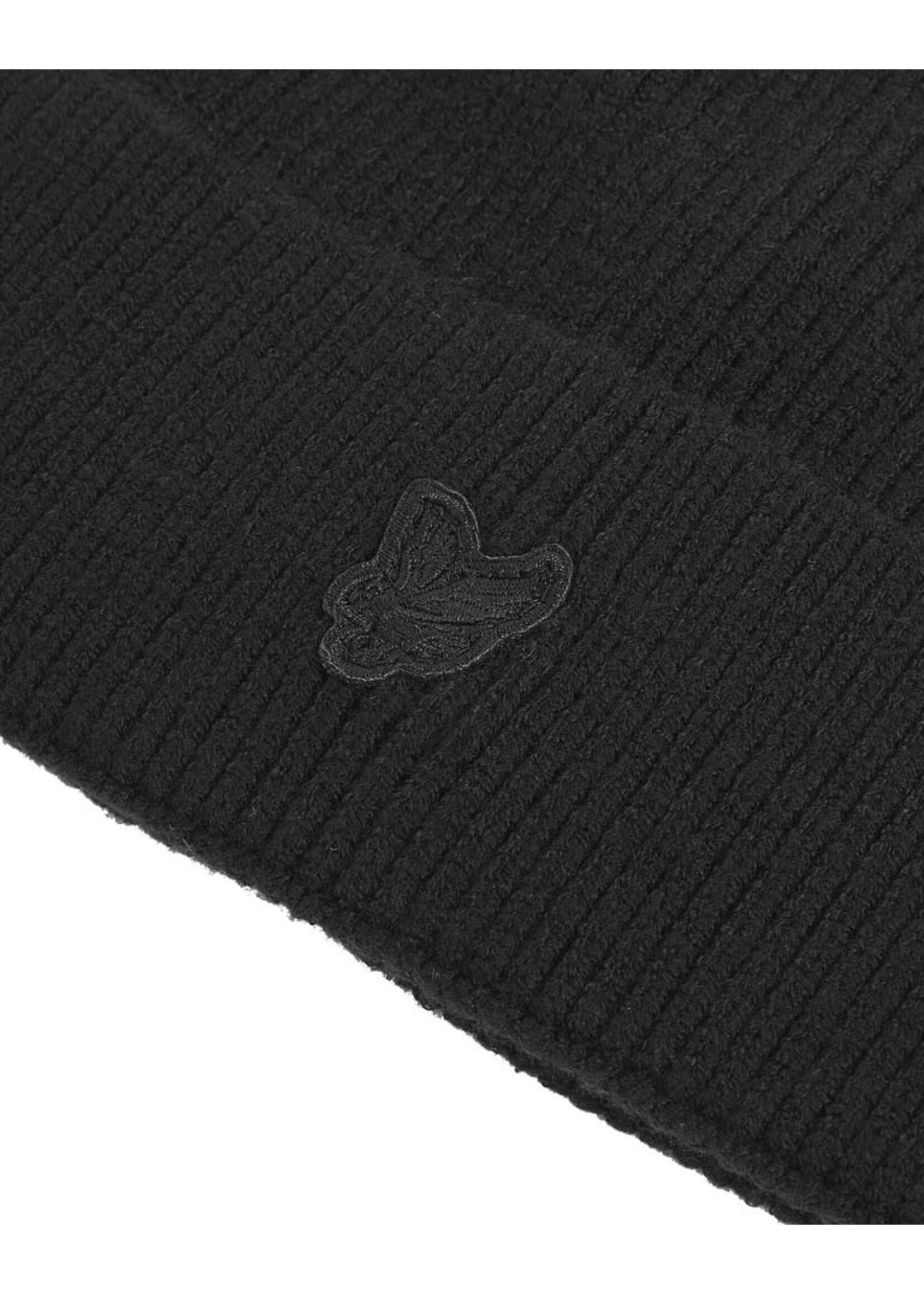 Lyle&Scott Lyle&Scott Tonal Eagle Beanie Jet Black - HEB2300V