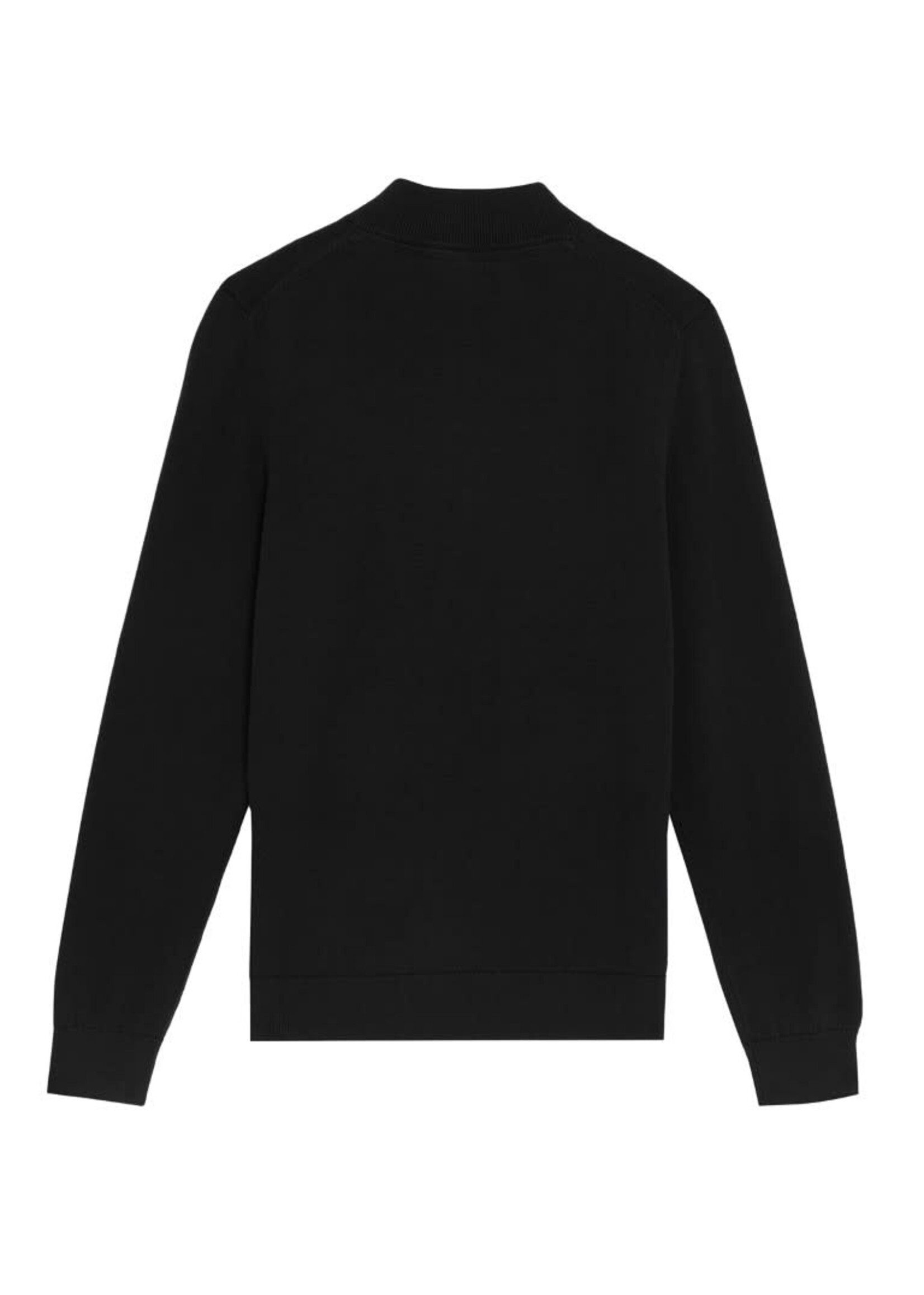 Lyle&Scott Lyle&Scott 1/4 Zip Jumper Jet Black - KNB2100VC