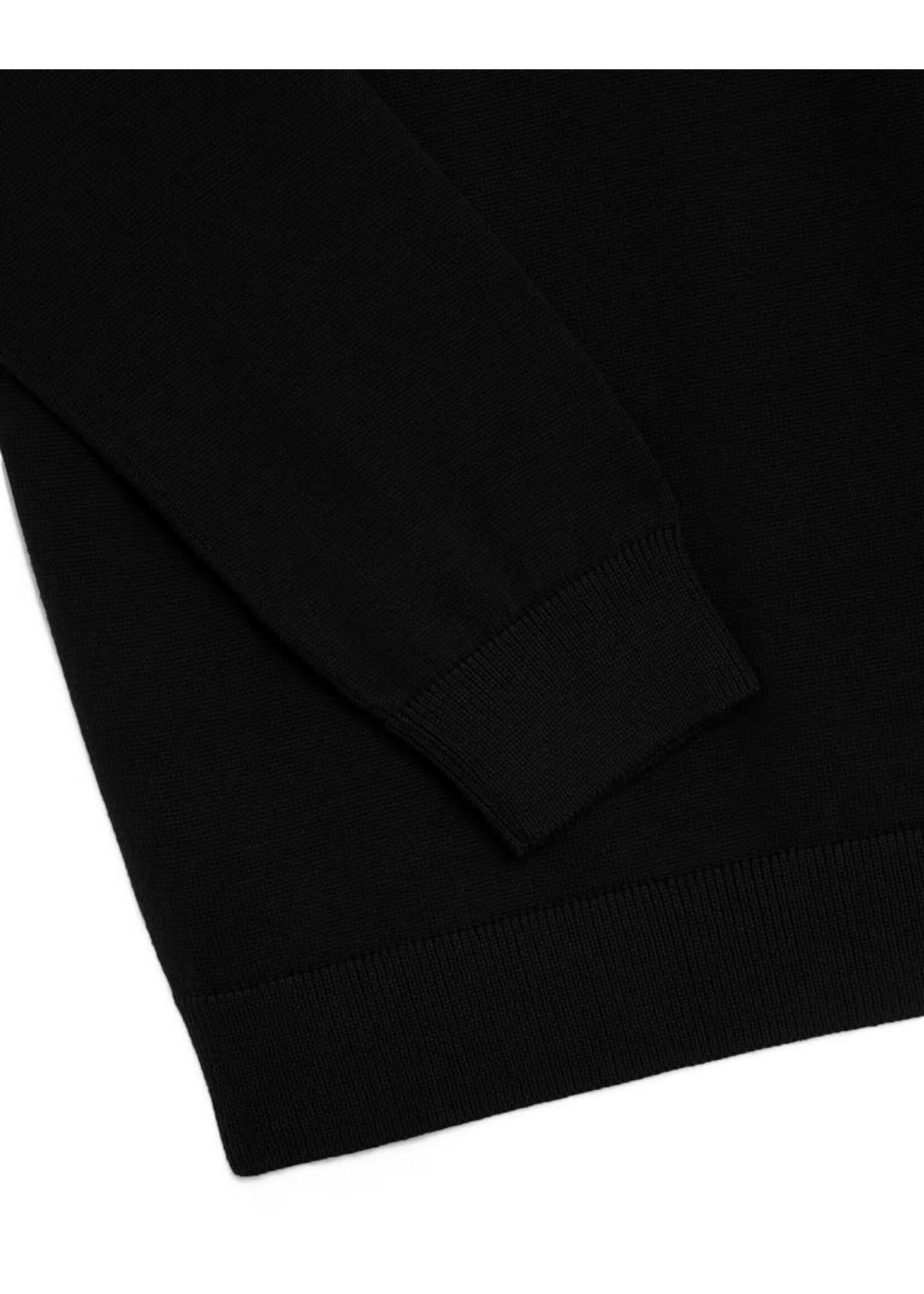 Lyle&Scott Lyle&Scott 1/4 Zip Jumper Jet Black - KNB2100VC