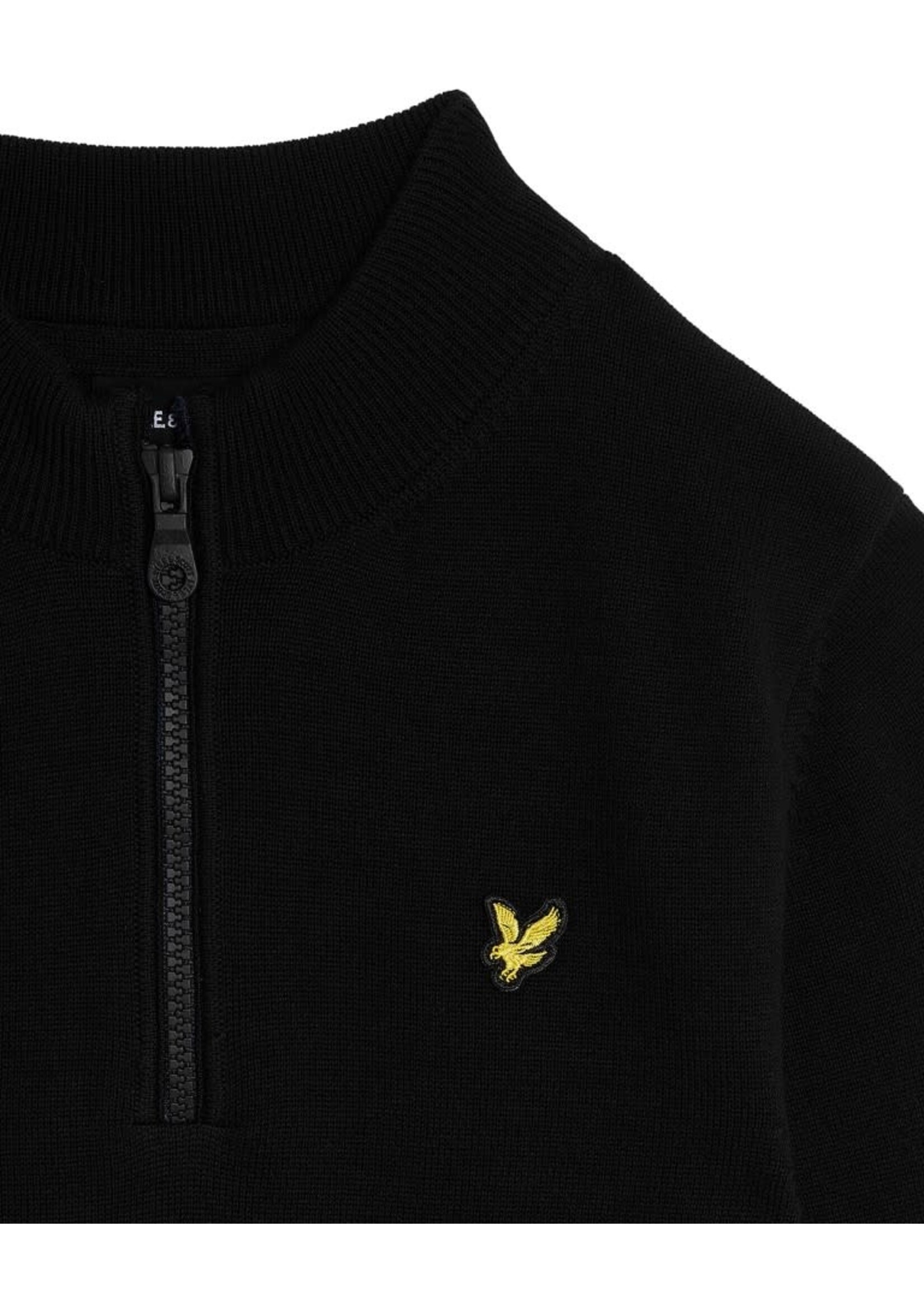 Lyle&Scott Lyle&Scott 1/4 Zip Jumper Jet Black - KNB2100VC