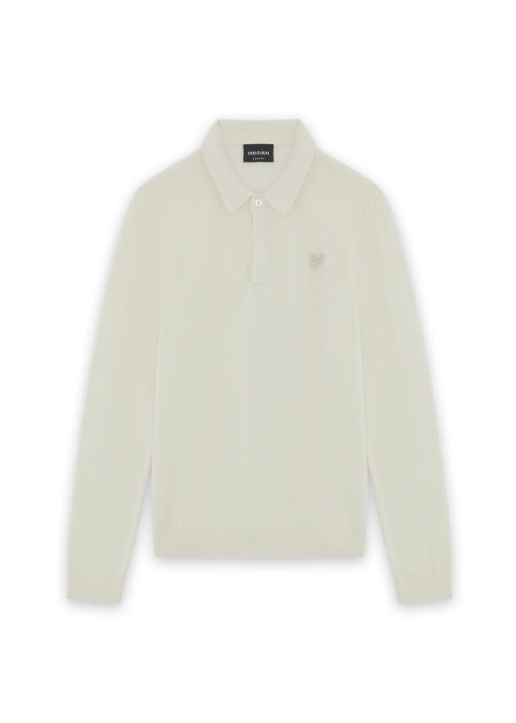 Lyle&Scott Lyle&Scott LS Knitted Polo Shirt Putty - KNB2300V