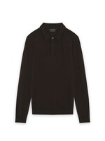 Lyle&Scott Lyle&Scott LS Knitted Polo Shirt Ebony - KNB2300V
