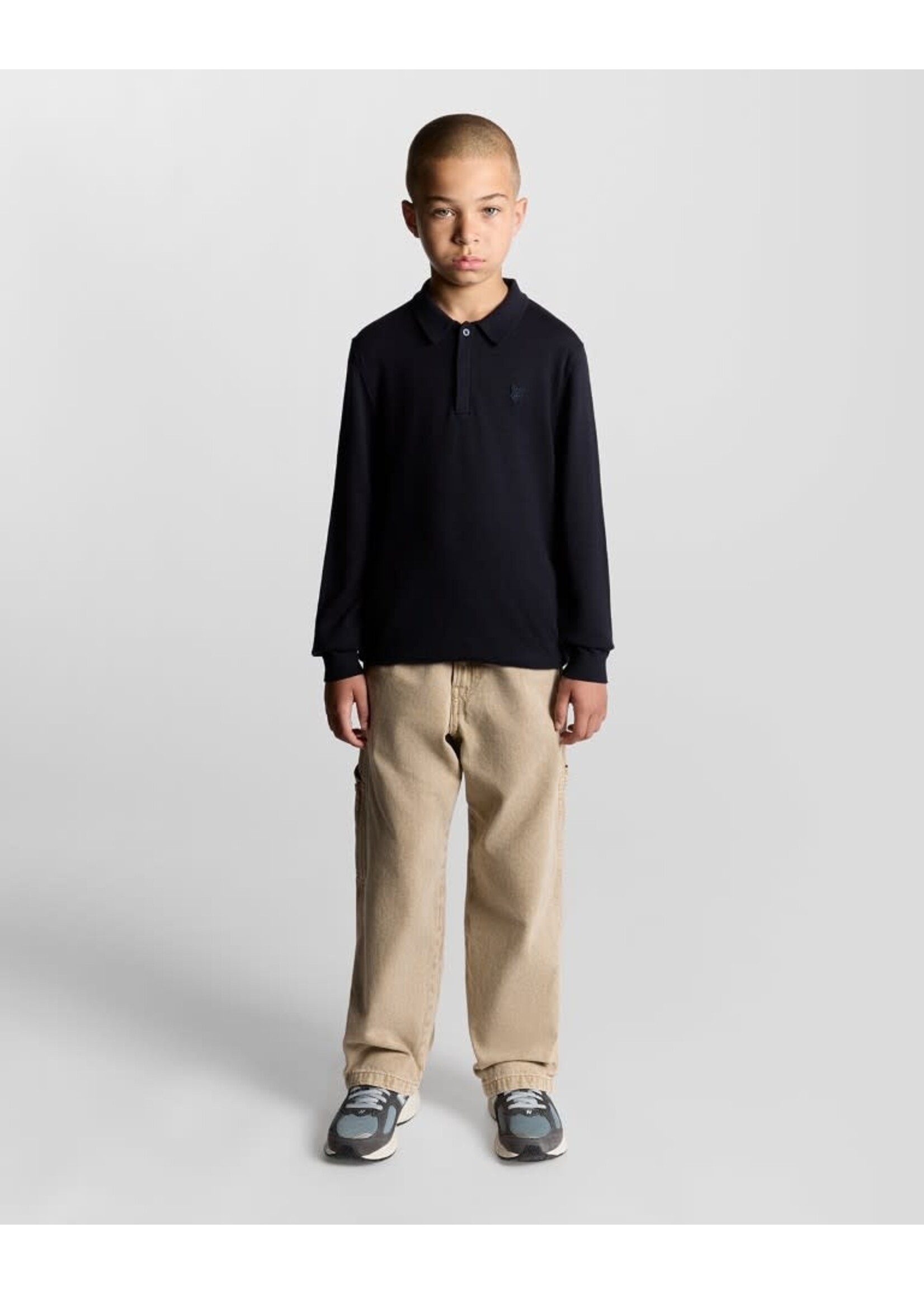 Lyle&Scott Lyle&Scott LS Knitted Polo Shirt Dark Navy - KNB2300V