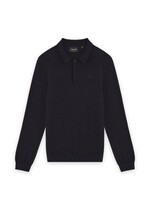 Lyle&Scott Lyle&Scott LS Knitted Polo Shirt Dark Navy - KNB2300V