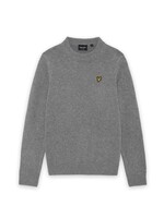 Lyle&Scott Lyle&Scott Melange Crew Neck Jumper Mid Grey Marl - KNB2504V