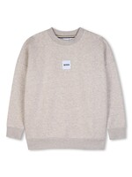 Boss Boss SWEATER J53394 GEMELEERD ECRU