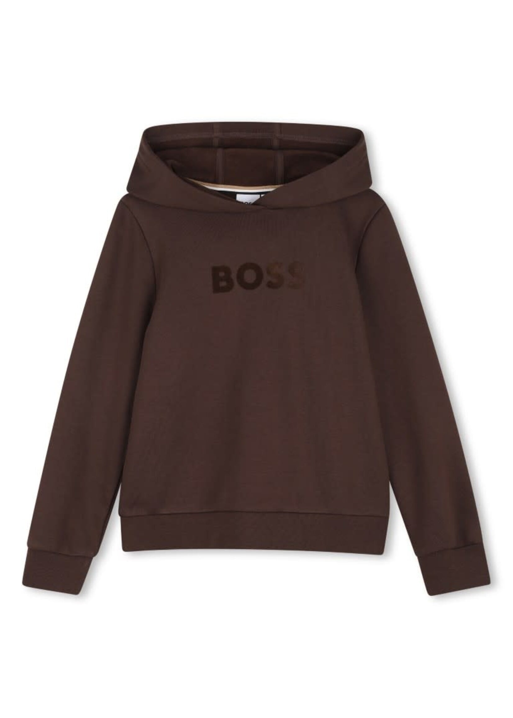 Boss Boss SWEATER-SHIRT MET KAP J53400 BRUIN