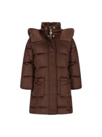 Le Chic Le Chic BLOOM puffy long winter coat C607-5210 Chocolate Chip