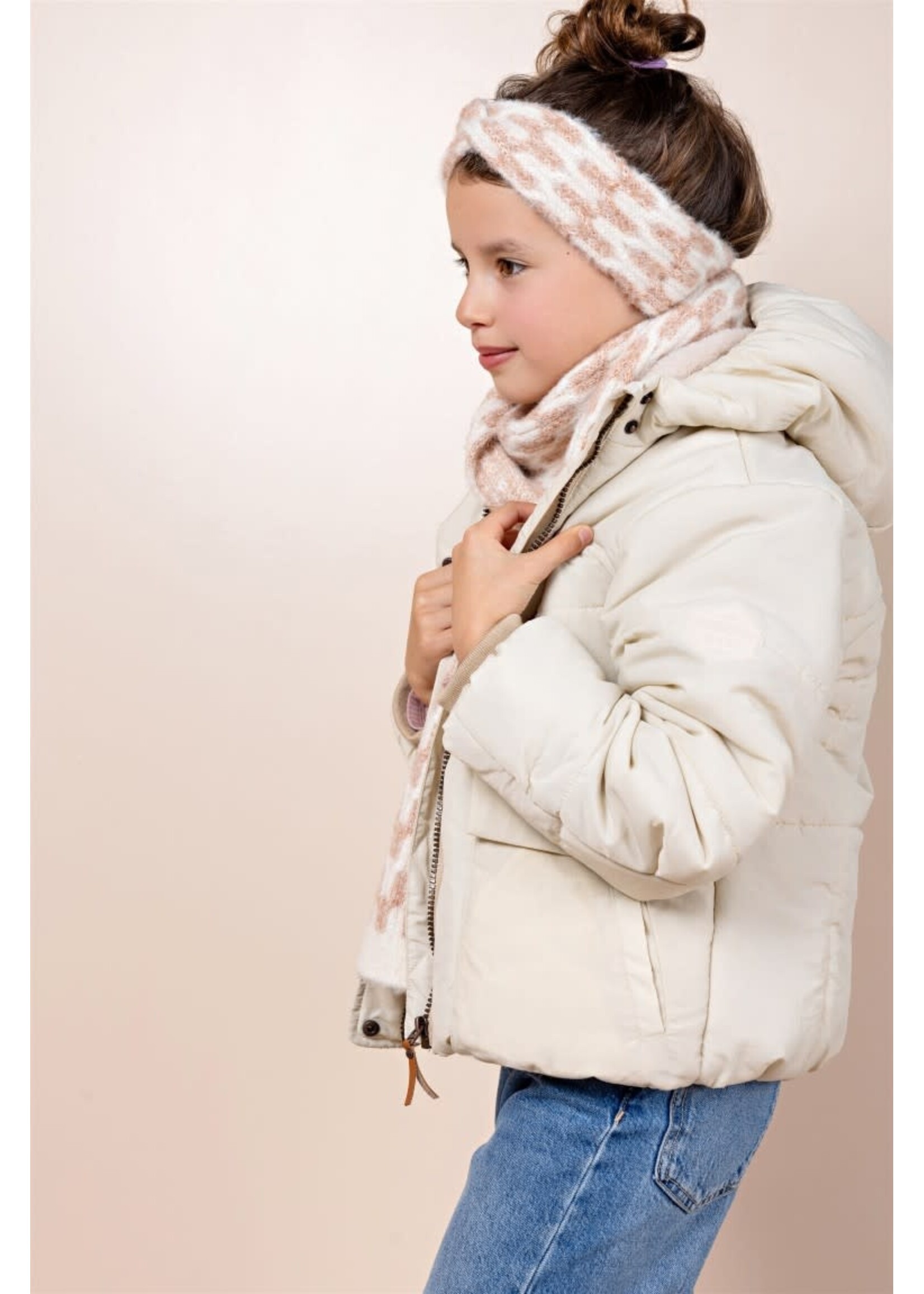 NoNo NoNo Backy Short hooded Girls Winterjacket N607-5200 Pearled Ivory