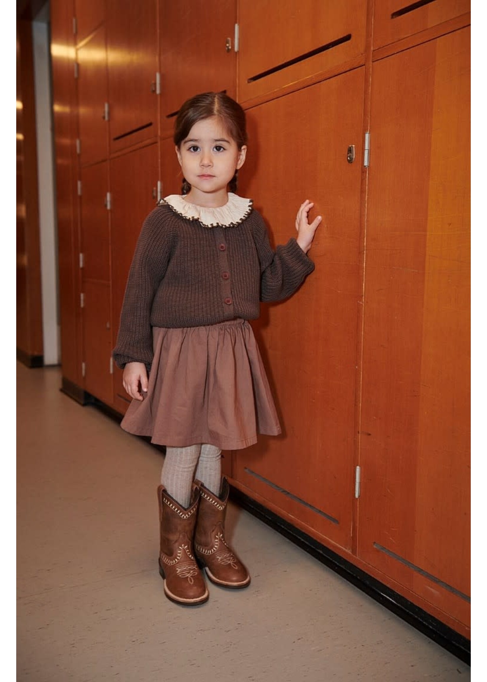 Copenhagen Colors Copenhagen Colors Twill Skirt with adjustable waist Walnut 262-211-401