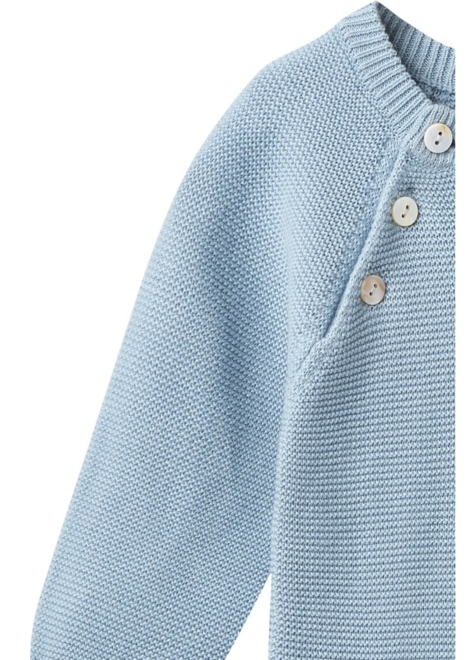 Copenhagen Colors Copenhagen Colors Knitted Full Body Dusty Blue 252-021-512-1