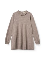 Copenhagen Colors Copenhagen Colors Classic Merino Dress w. Deco Neck Natural Melange 262-000-515