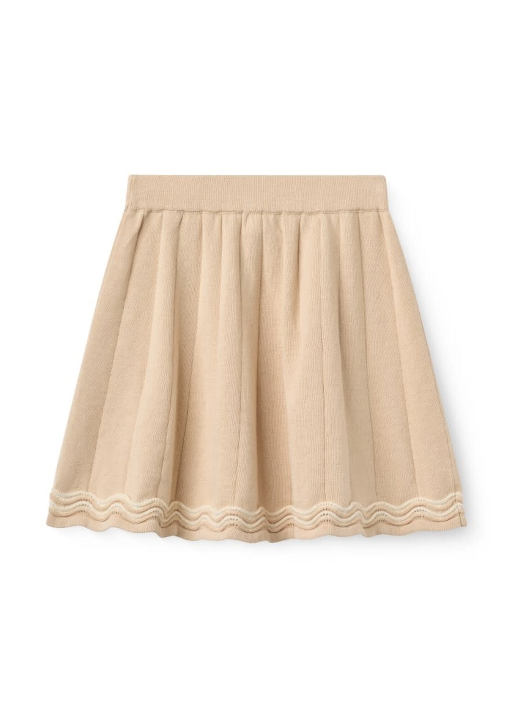 Copenhagen Colors Copenhagen Colors Knitted Tennis Skirt Beige Comb. 241-000-401-1