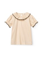 Copenhagen Colors Copenhagen Colors Crepe Tee with frill collar Beige 261-320-302