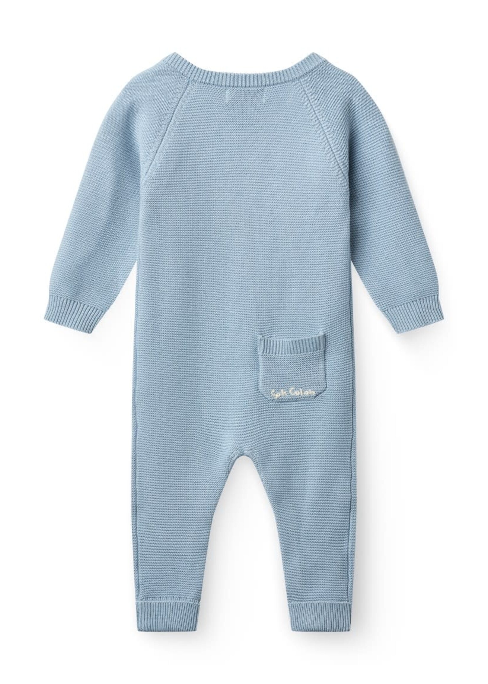 Copenhagen Colors Copenhagen Colors Knitted Full Body Dusty Blue 252-021-512-1