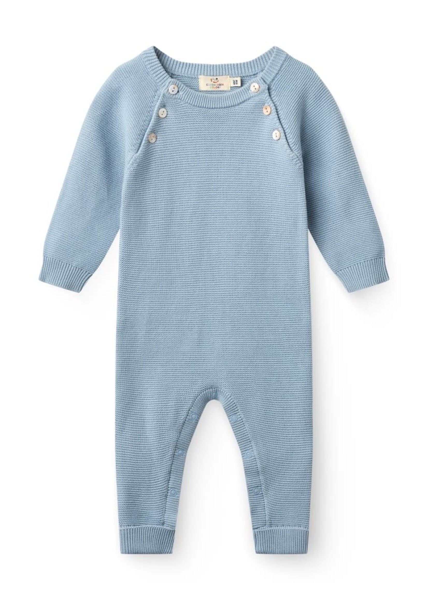 Copenhagen Colors Copenhagen Colors Knitted Full Body Dusty Blue 252-021-512-1