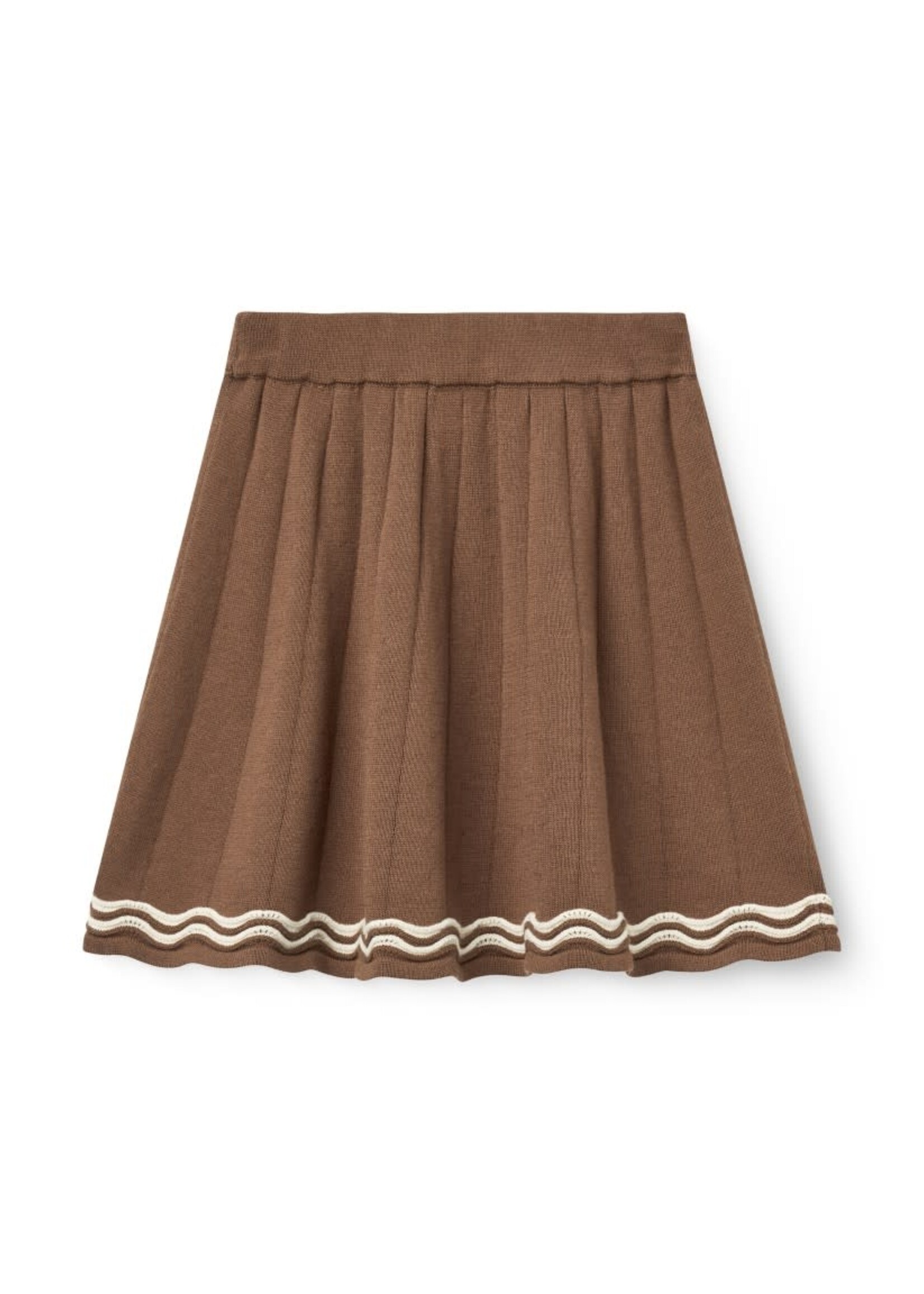 Copenhagen Colors Copenhagen Colors Knitted Tennis Skirt Walnut Comb. 241-000-401-1