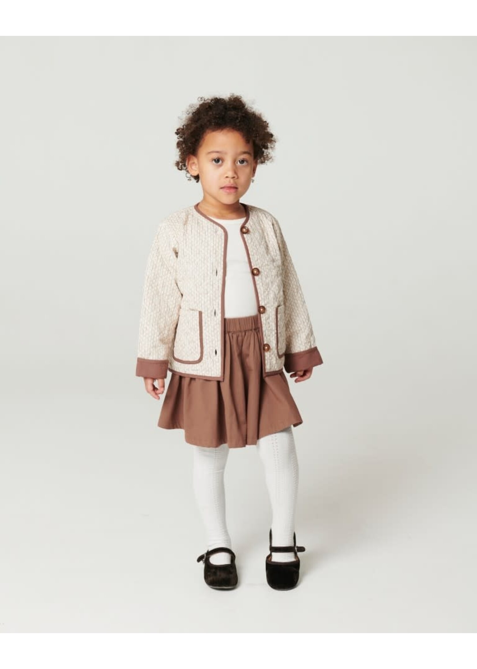 Copenhagen Colors Copenhagen Colors Twill Skirt with adjustable waist Walnut 262-211-401