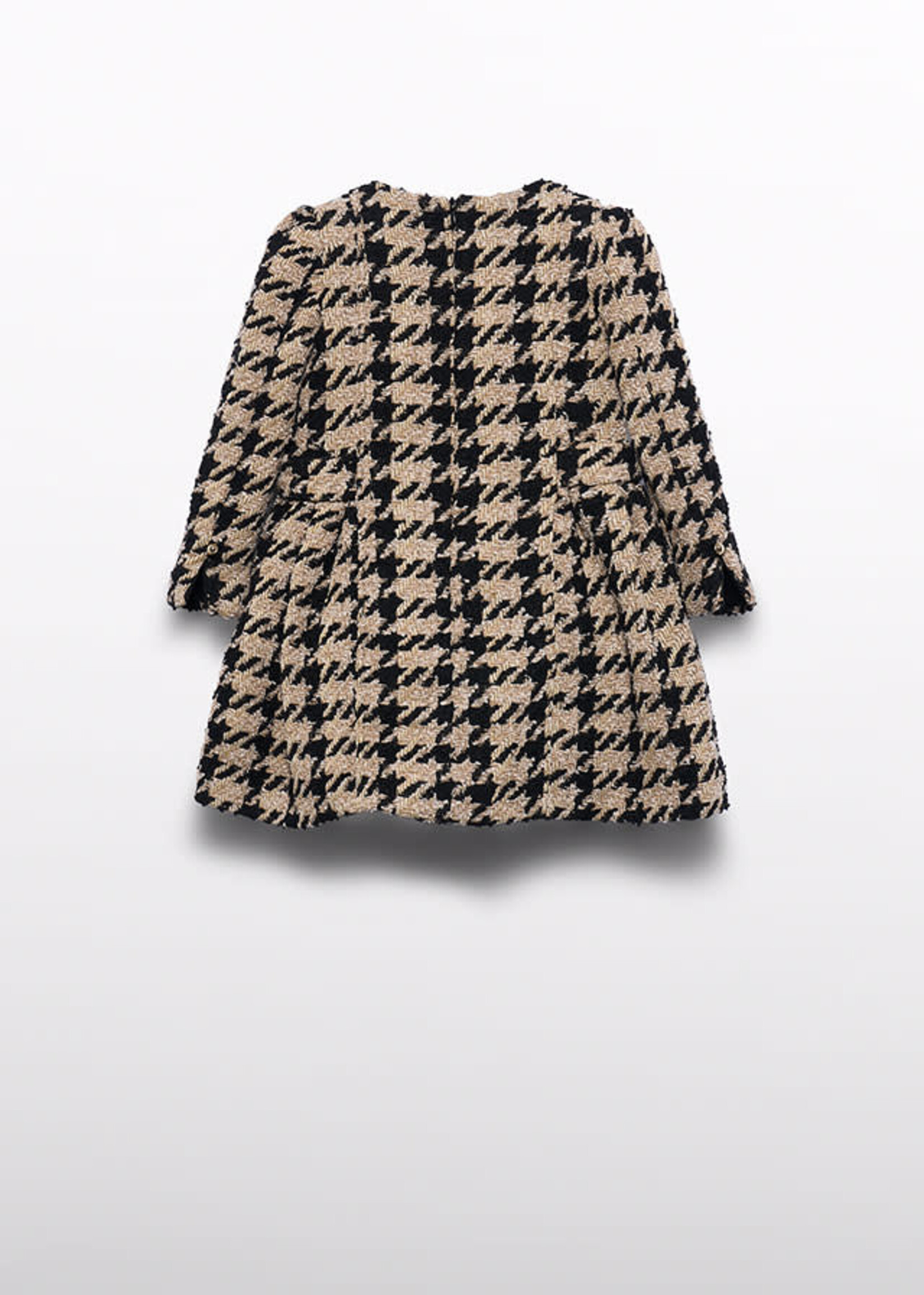 Abel & Lula Abel & Lula Tweed houndstooth dress Toasted - 26 05581