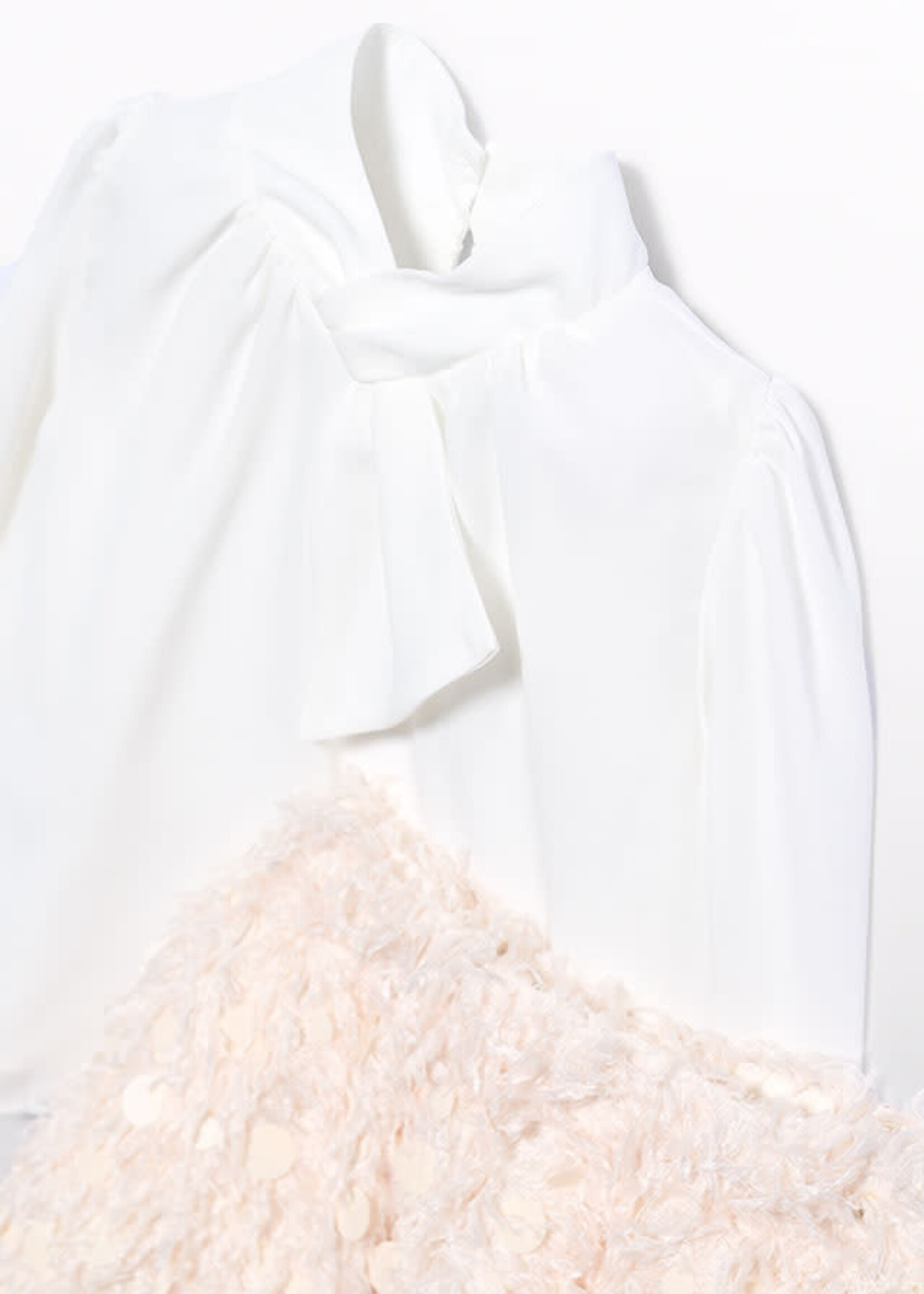 Abel & Lula Abel & Lula Feather-detail skirt set Beige maza - 26 05590