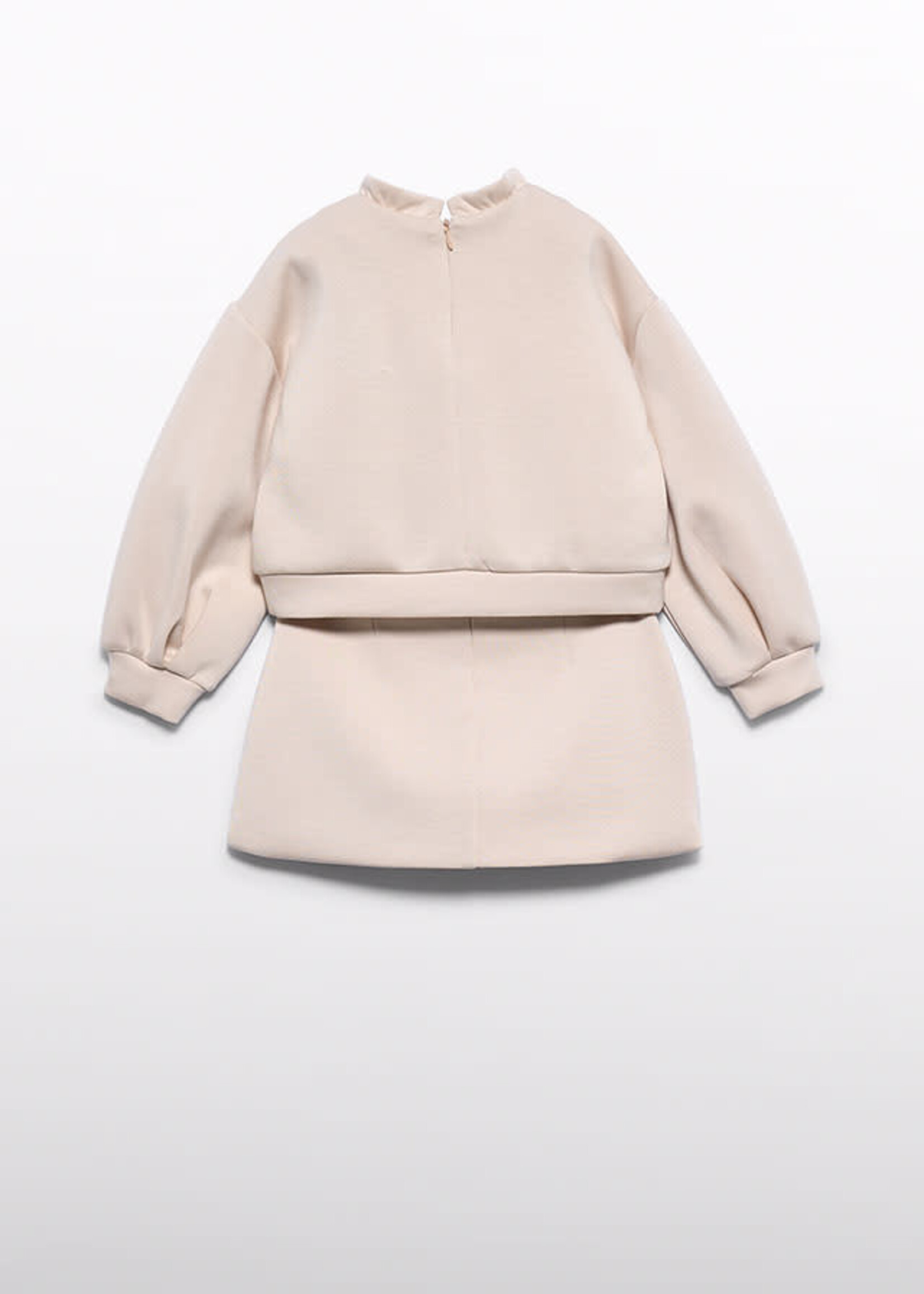 Abel & Lula Abel & Lula Knit skirt set Oat - 26 05597