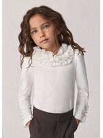 Abel & Lula Abel & Lula L/s t-shirt Cream - 26 05617