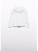 Abel & Lula Abel & Lula L/s t-shirt Cream - 26 05617