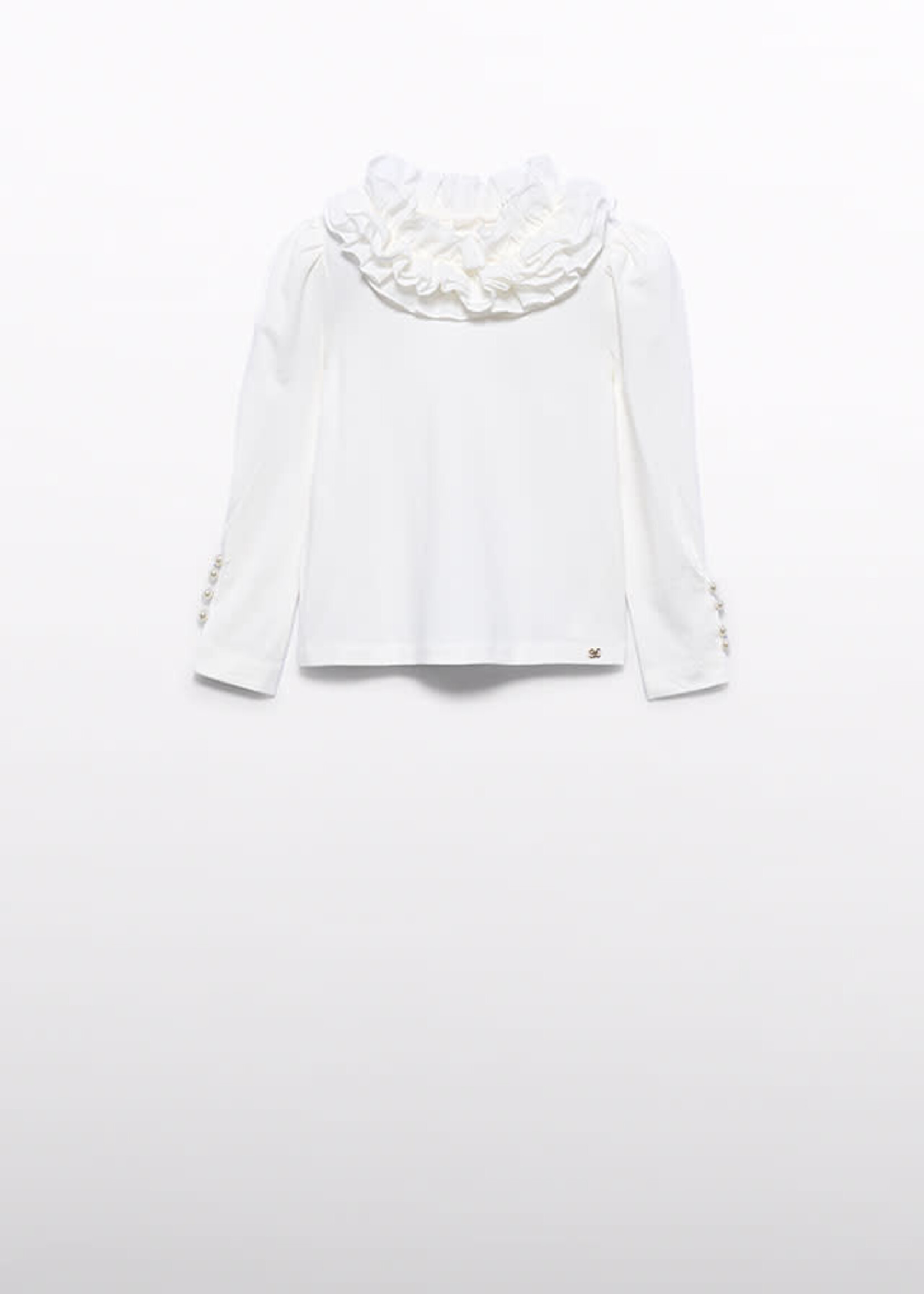 Abel & Lula Abel & Lula L/s t-shirt Cream - 26 05617