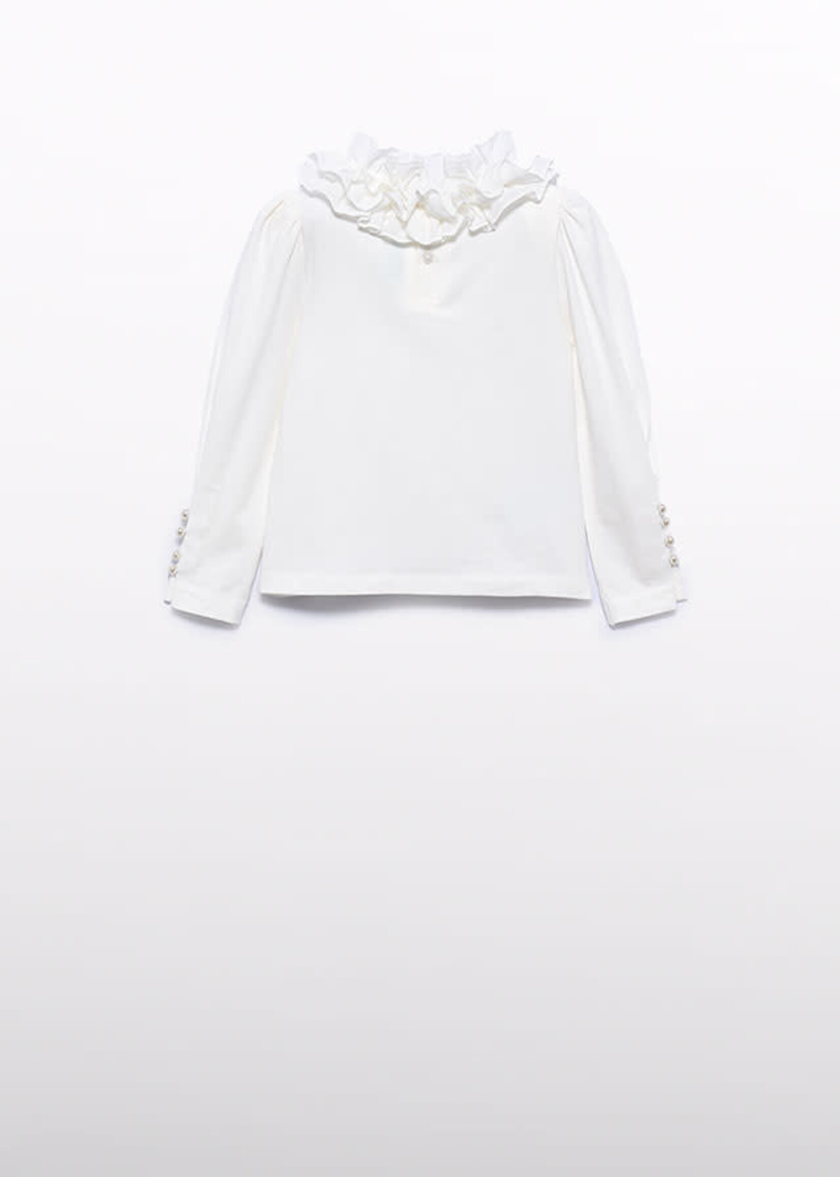 Abel & Lula Abel & Lula L/s t-shirt Cream - 26 05617