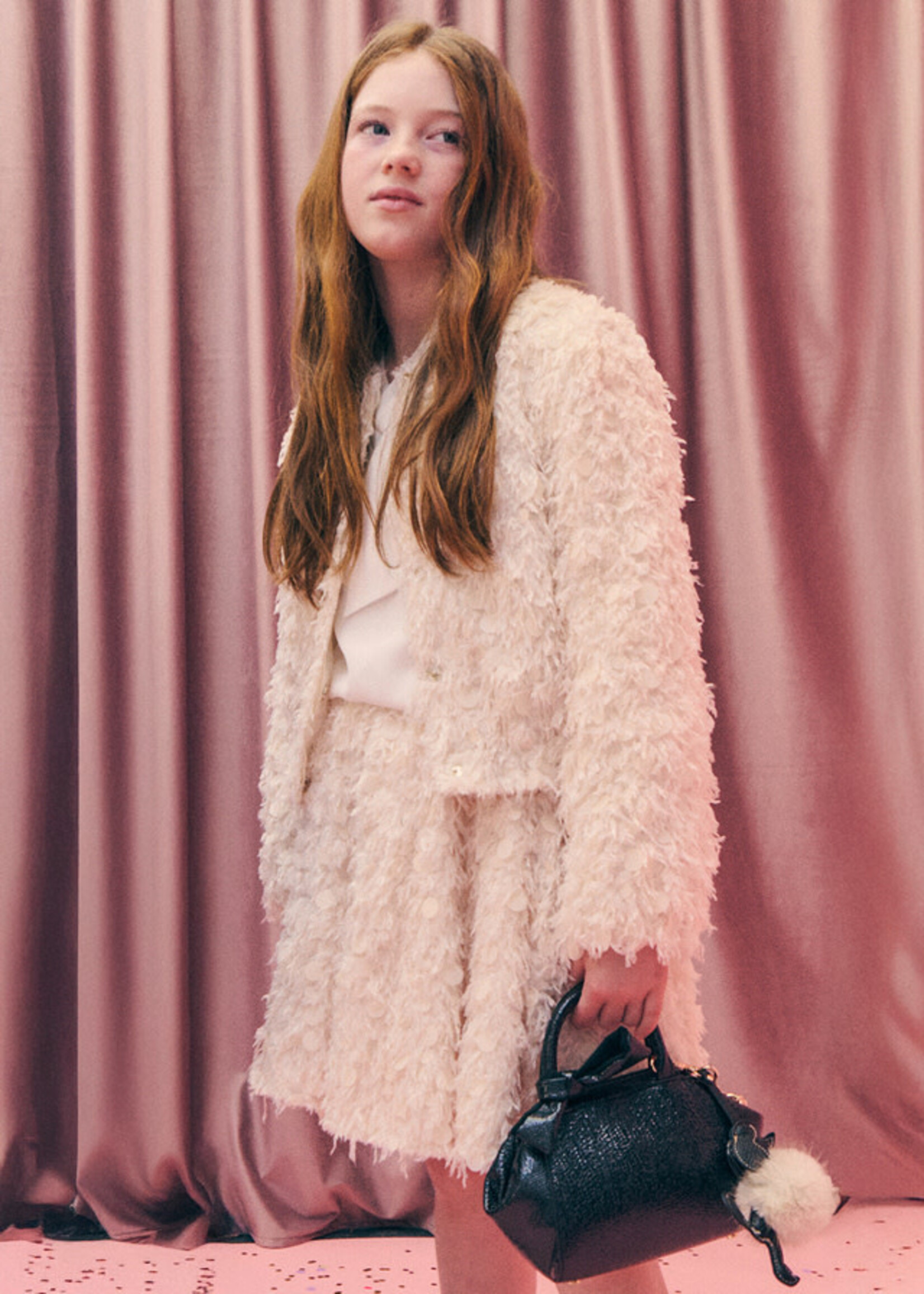 Abel & Lula Abel & Lula Bomber jacket feathers Marble - 26 05809