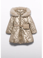 Abel & Lula Abel & Lula Belted puffer jacket Golden - 26 05814