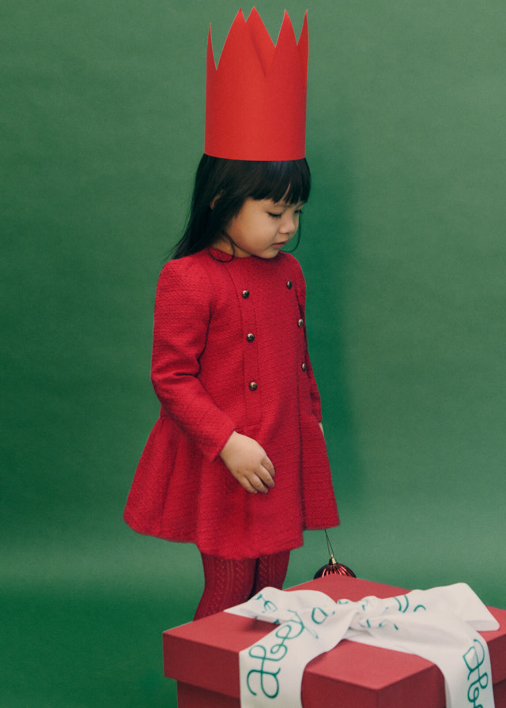 Abel & Lula Abel & Lula Tweed dress Red - 26 05506
