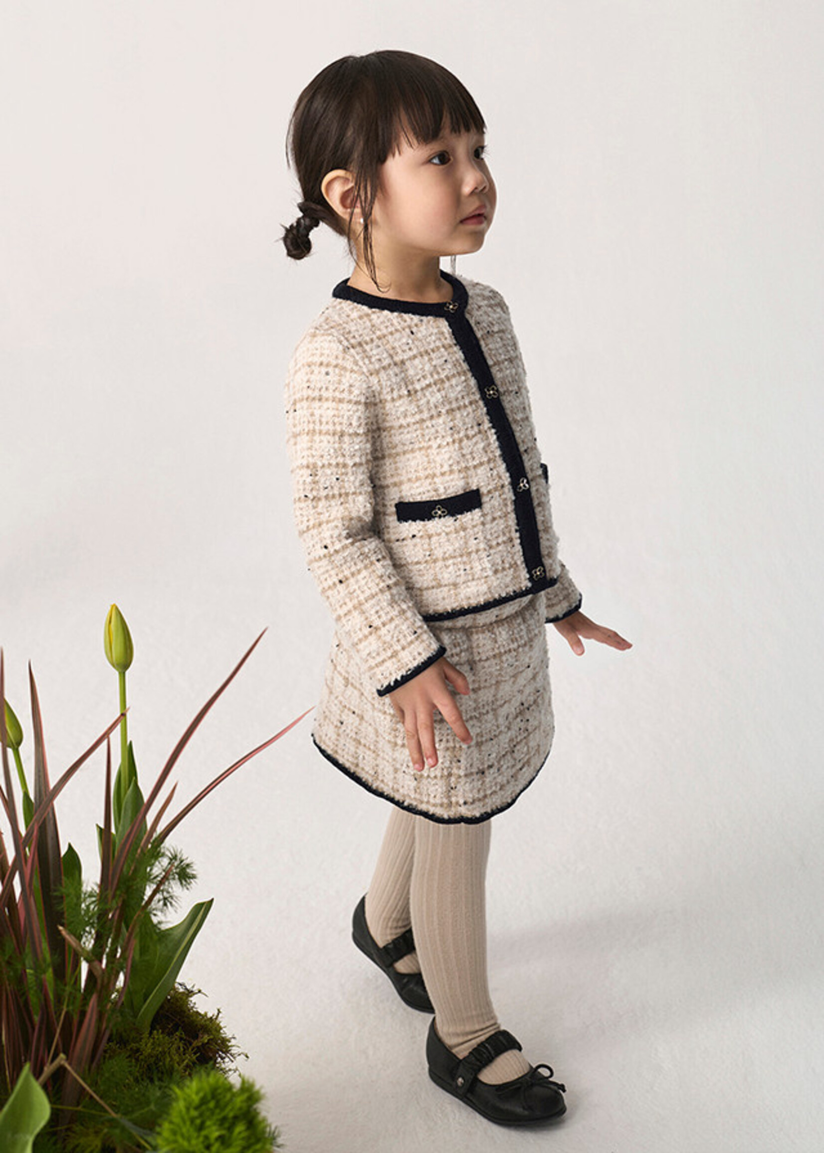 Abel & Lula Abel & Lula Tricot skirt Beige maza - 26 05518