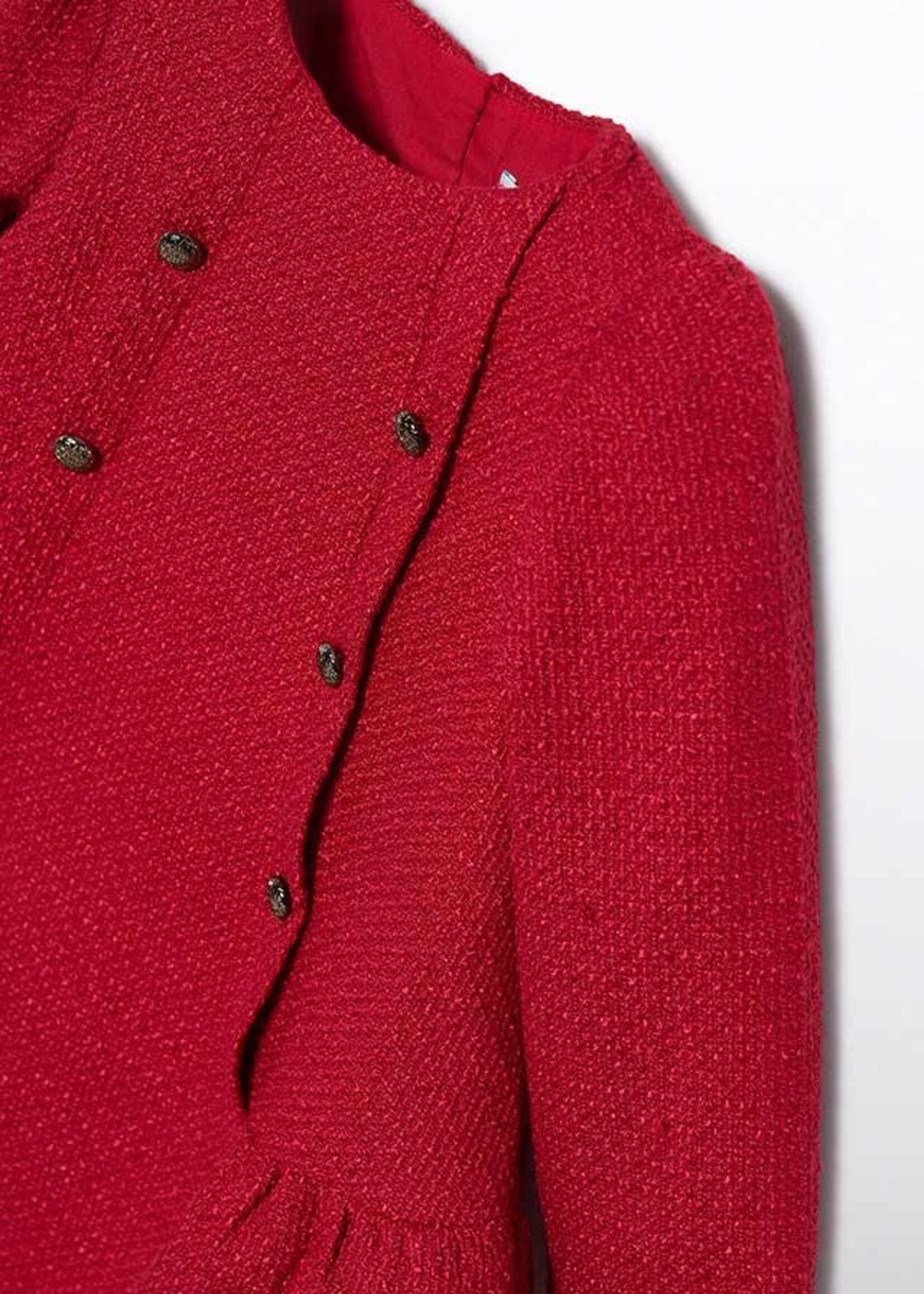 Abel & Lula Abel & Lula Tweed dress Red - 26 05506