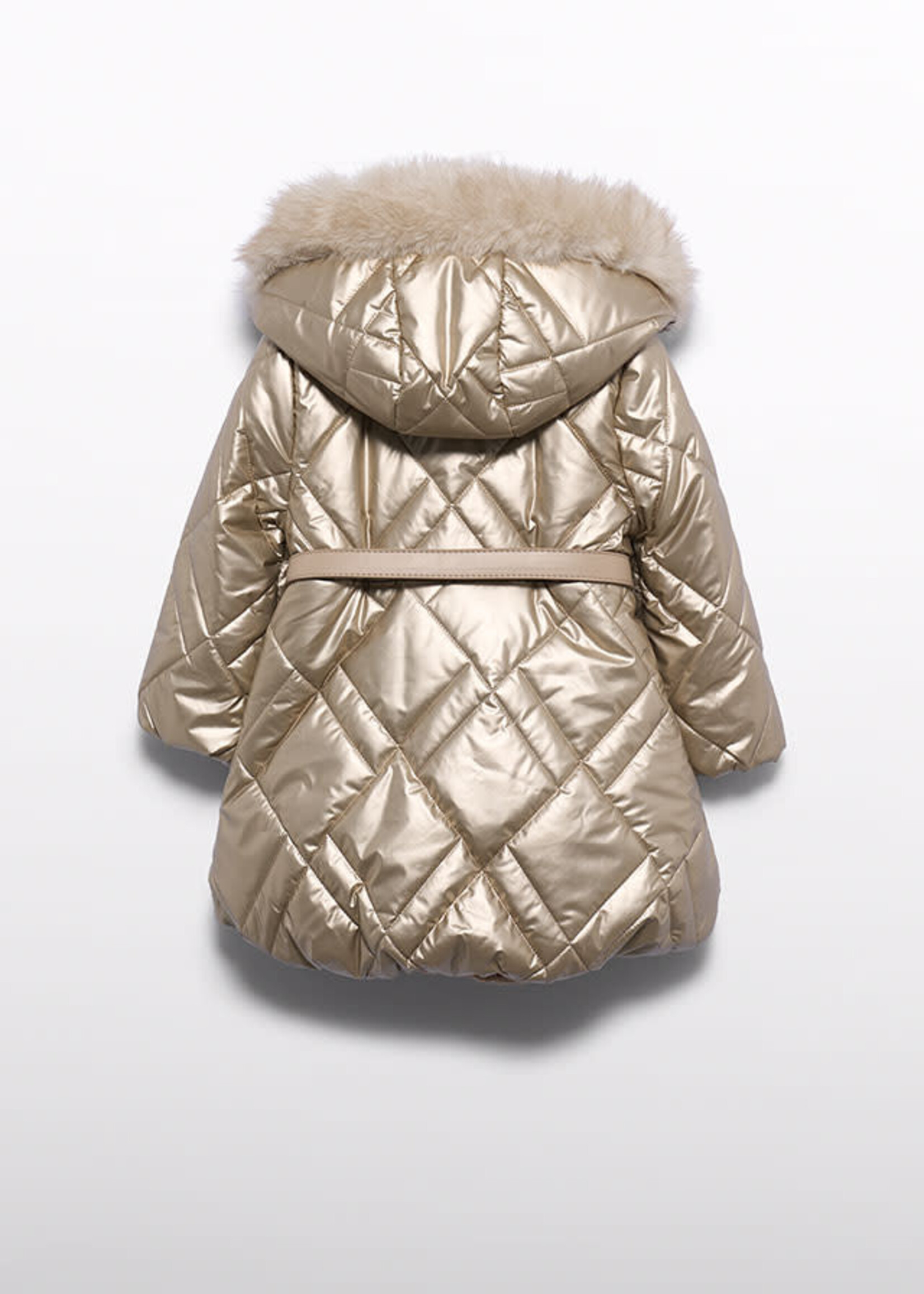 Abel & Lula Abel & Lula Belted puffer jacket Golden - 26 05814