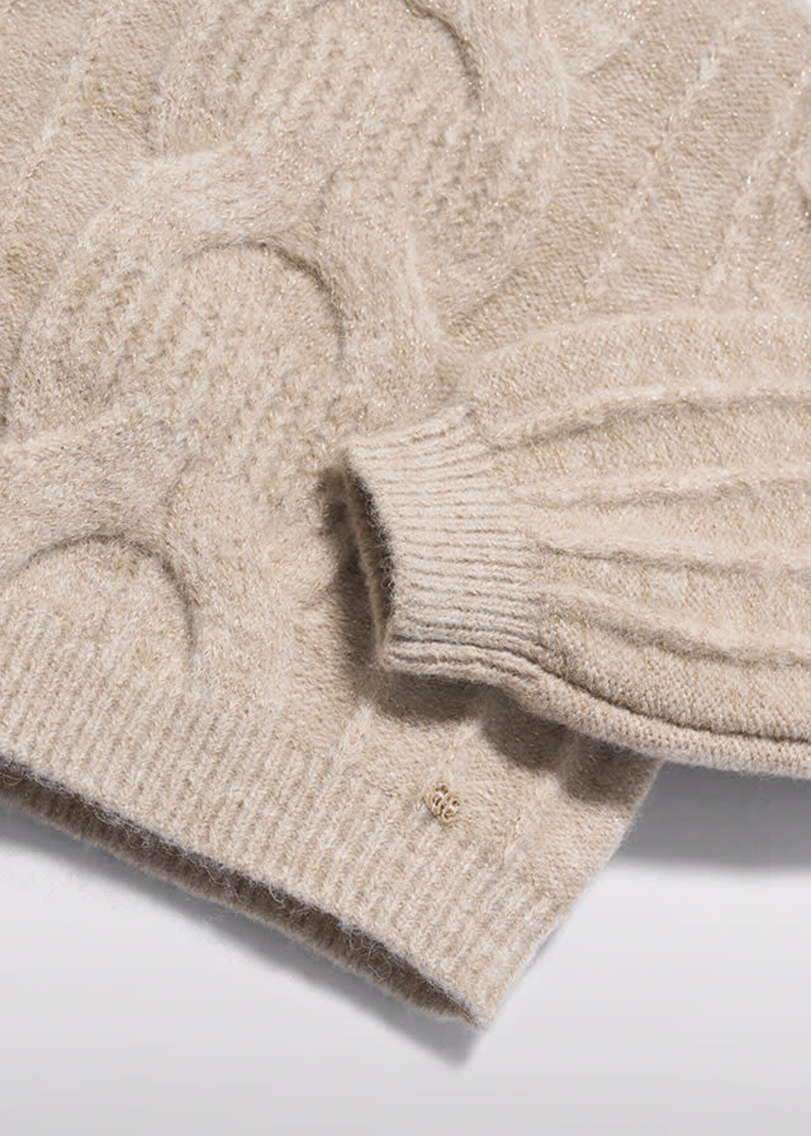 Abel & Lula Abel & Lula Cable-knit sweater Oat - 26 05877