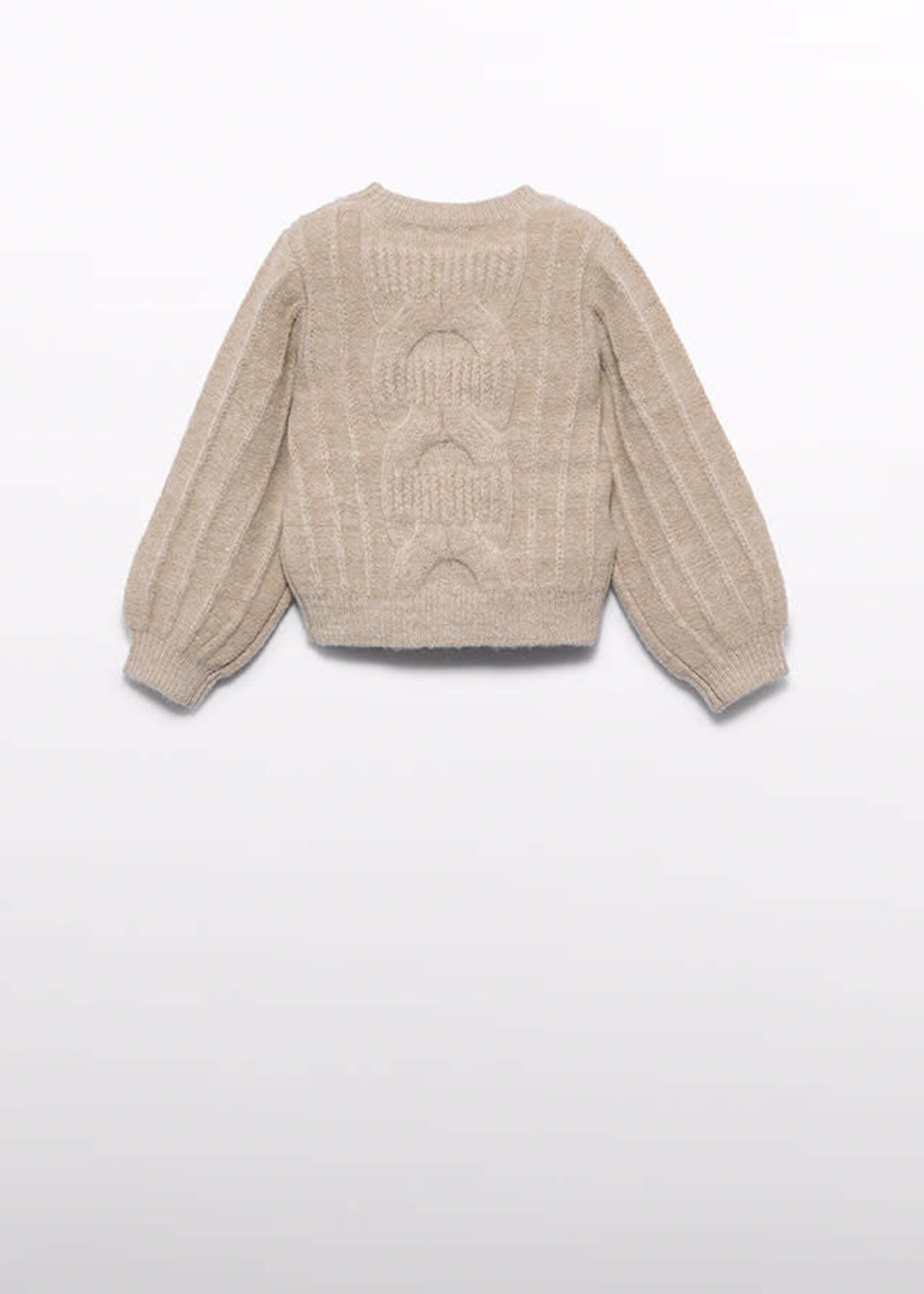 Abel & Lula Abel & Lula Cable-knit sweater Oat - 26 05877