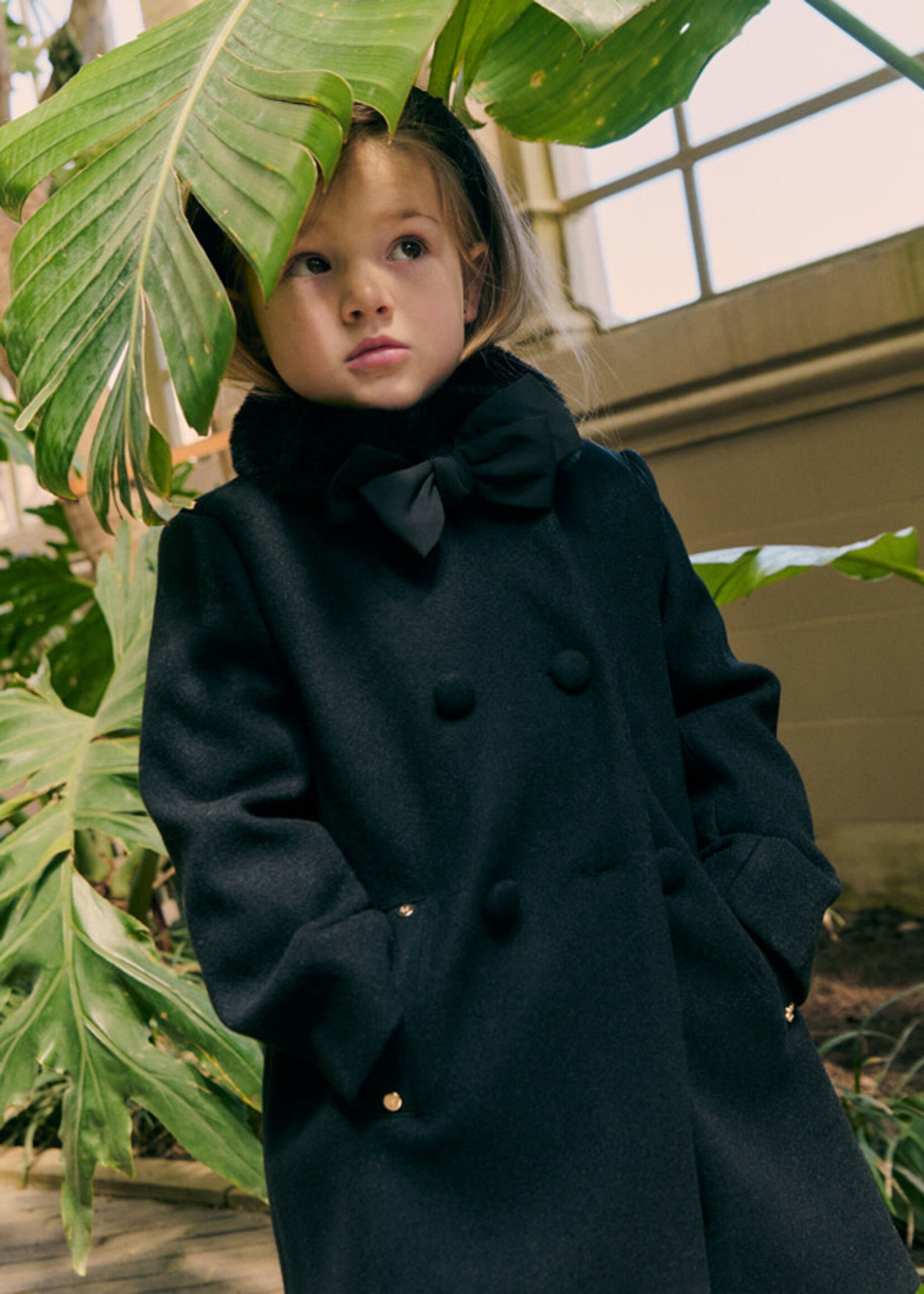 Abel & Lula Abel & Lula Cloth coat Black - 26 05888