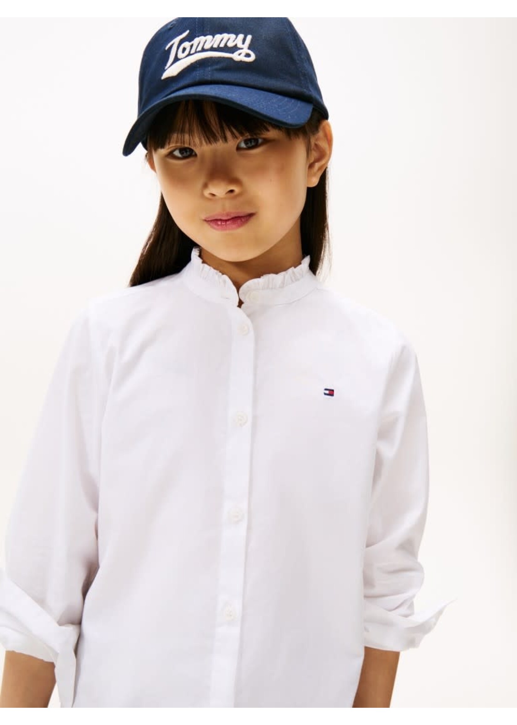 Tommy Hilfiger Tommy Hilfiger RUFFLE COLLAR BLOUSE LS KG0KG08230YBS WHITE