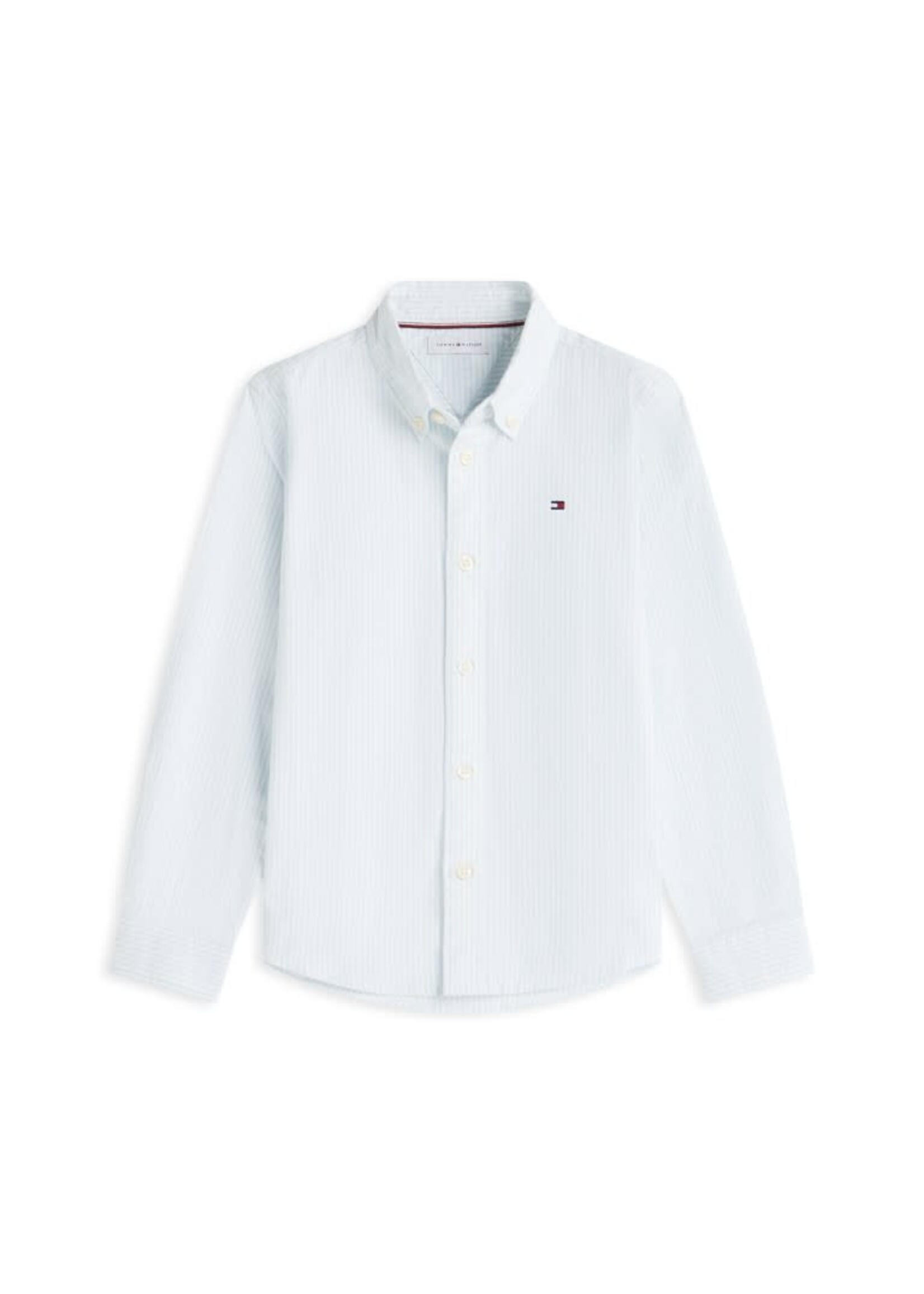 Tommy Hilfiger Tommy Hilfiger FLAG OXFORD SHIRT LS KB0KB10192C1O SKY BLUE STRIPES-B