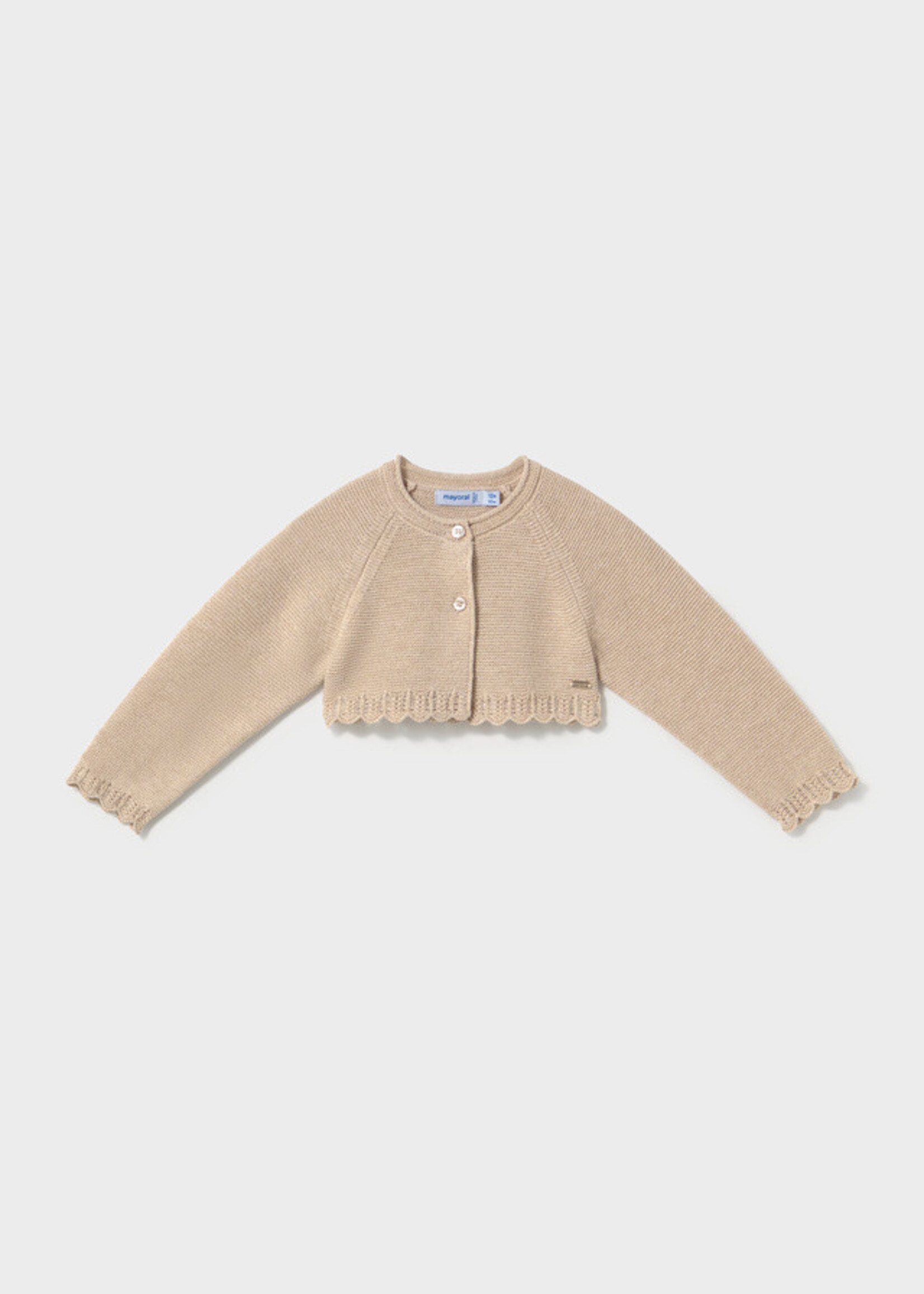 Mayoral Mayoral Basic knit cardigan Beige vigo - 26 00308