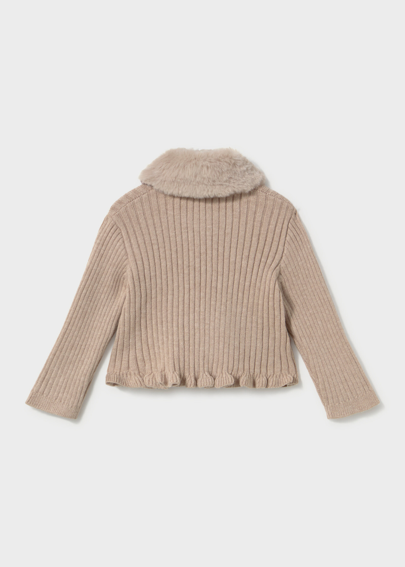 Mayoral Mayoral Faux fur collar cardigan seed - 26 02386