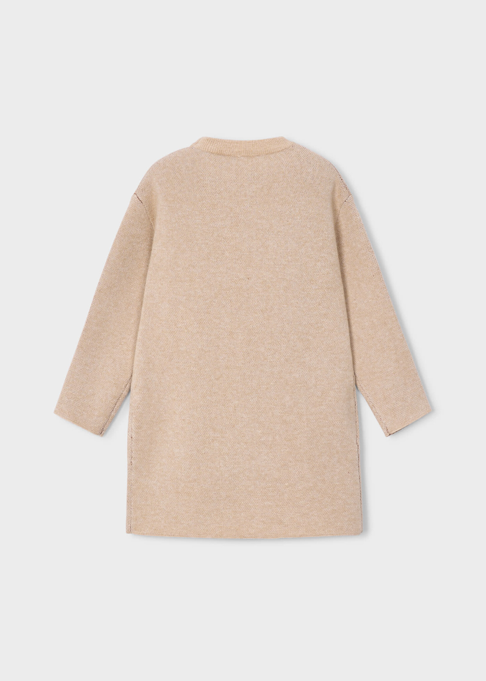 Mayoral Mayoral Knit dress with scarf quinoa mix - 26 04919
