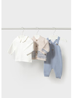Mayoral Mayoral Knit dungarees set Sky - 26 02609B