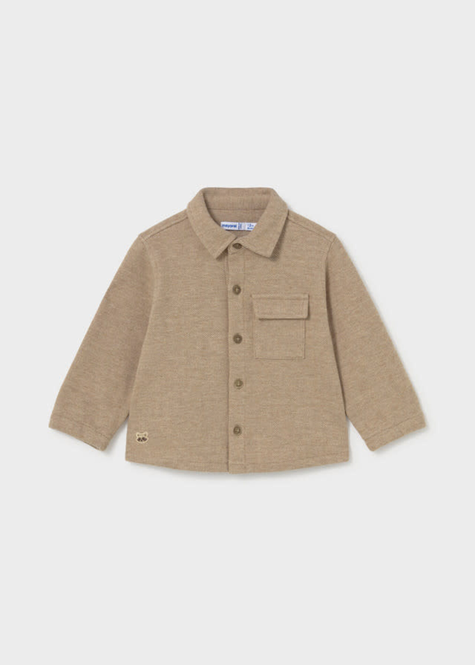 Mayoral Mayoral knit overshirt Hazelnut - 26 02107