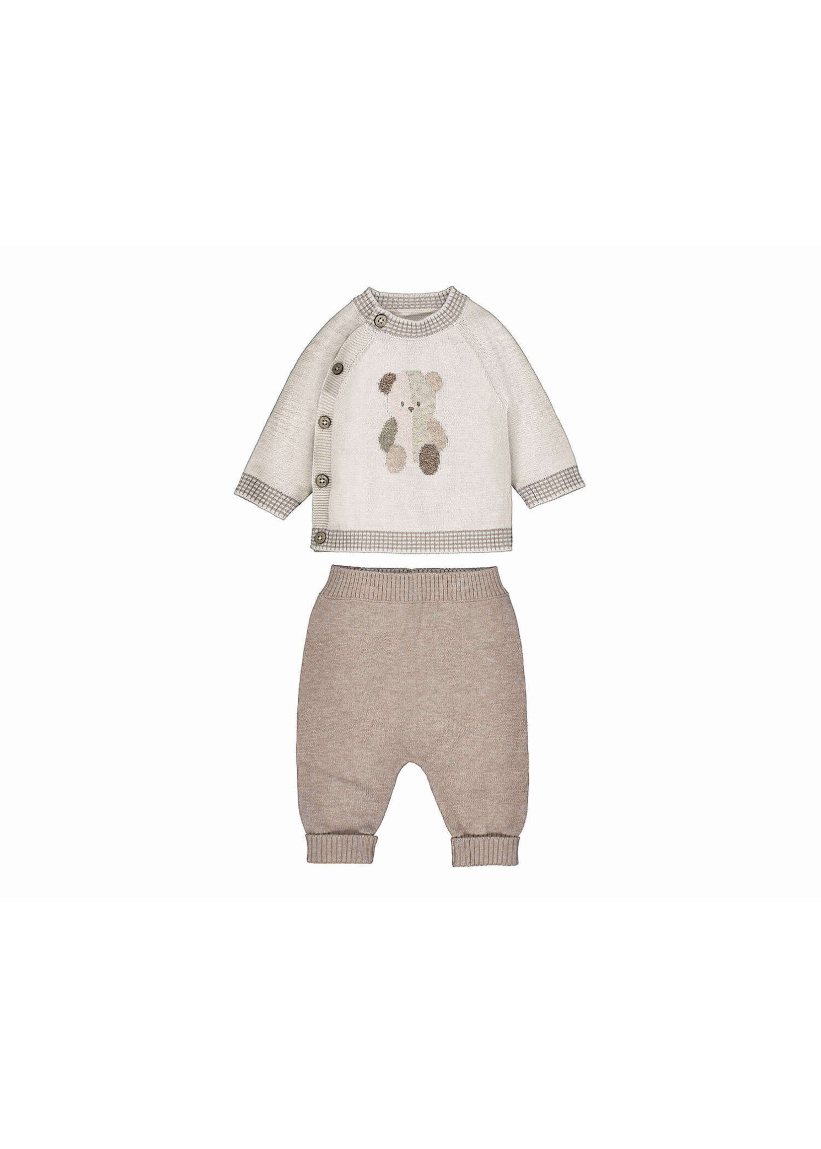 Mayoral Mayoral Knit pants set H. Mocha - 26 02523B