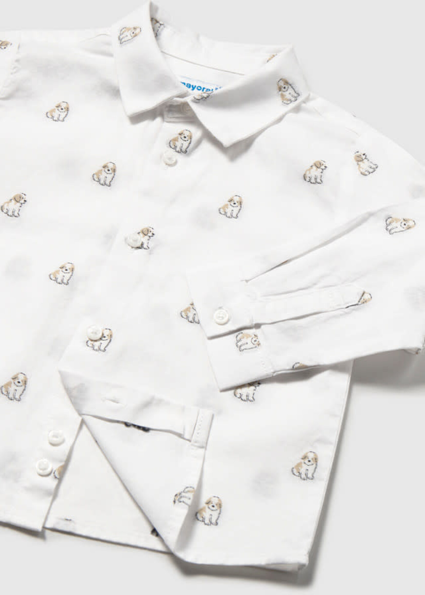 Mayoral Mayoral L/s jacquard shirt Puppies - 26 02113