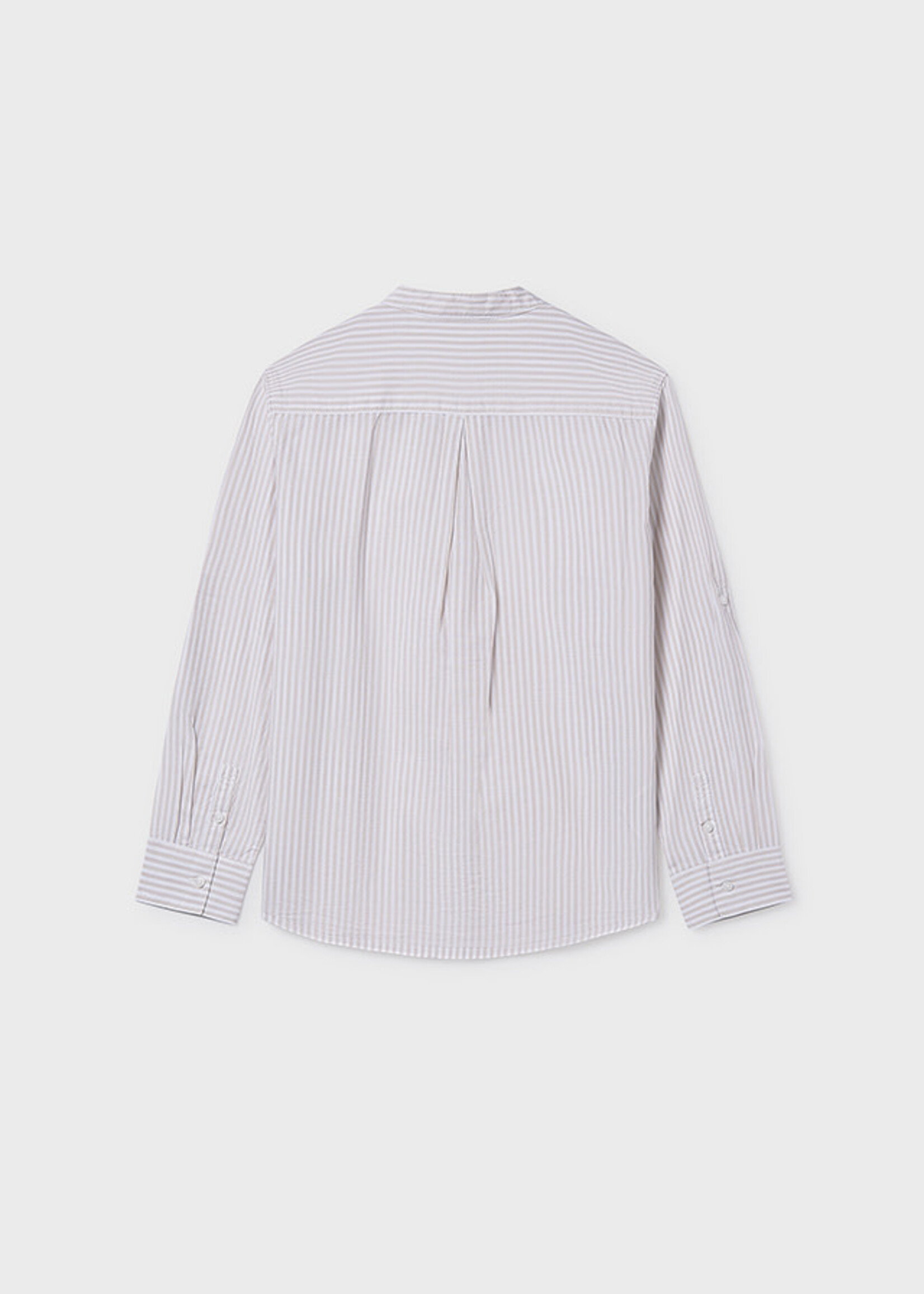 Mayoral Mayoral L/s mao collar shirt Stone - 26 06176